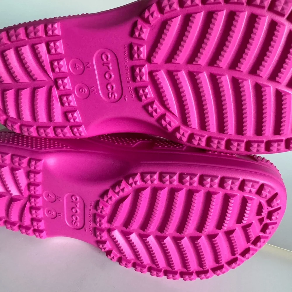 CROCS Kids Fuchsia Rain Boots - Picture 3 of 3